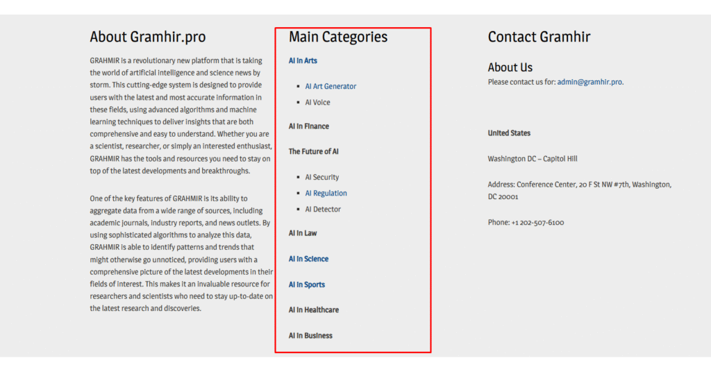 Popular Categories of Gramhir.pro