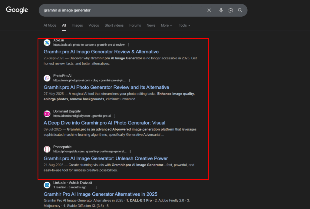 gramhir.pro AI image generator