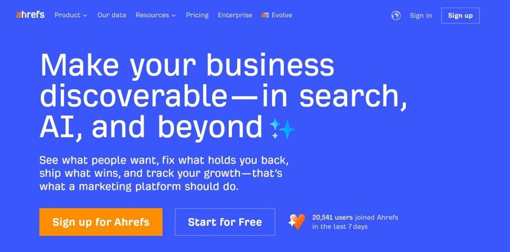 Ahrefs Webmaster Tools